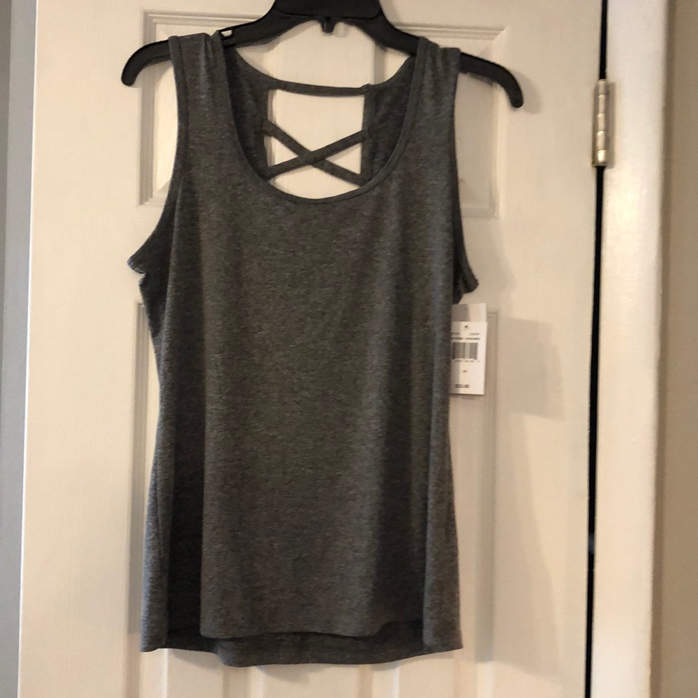 Athletic tank with cut out detail NWT